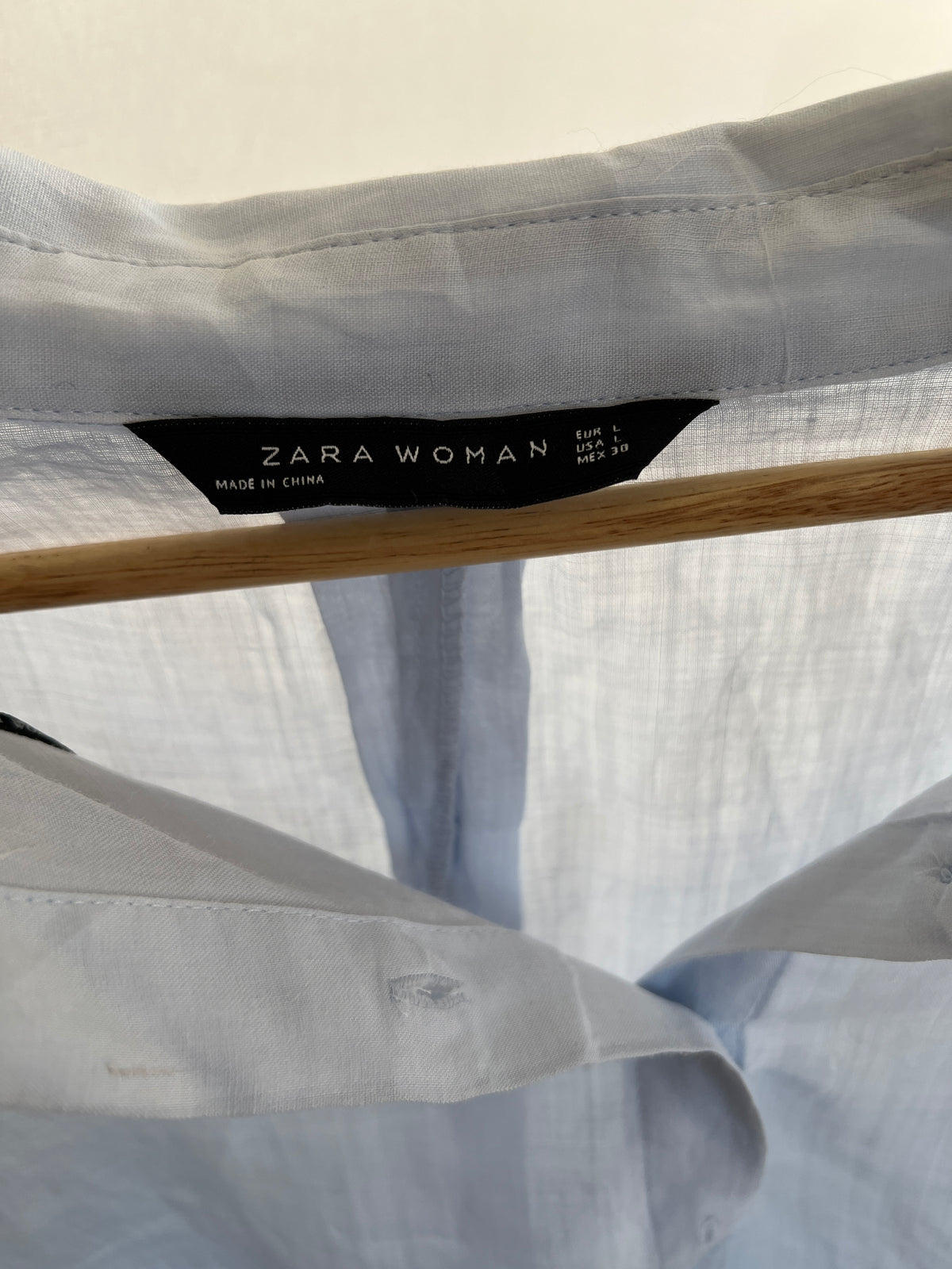 Blusón de Lino Zara Talla L