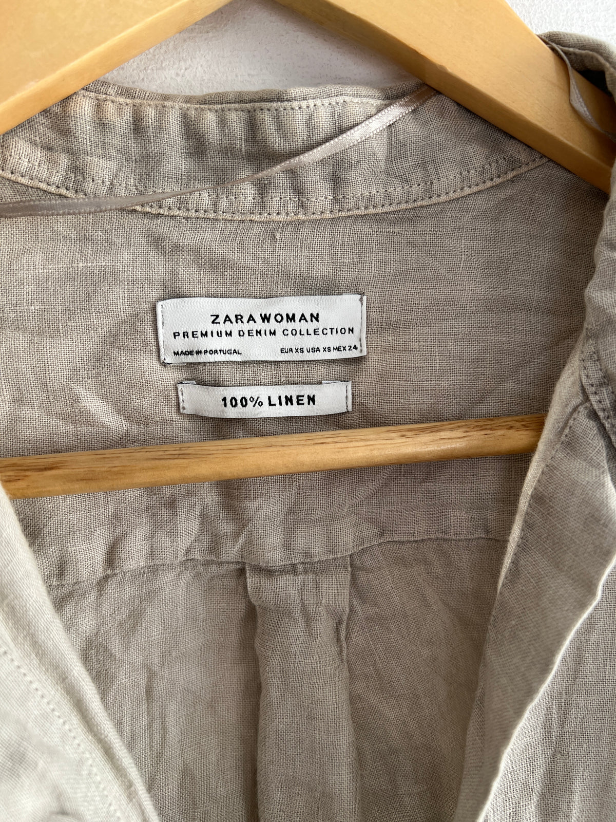 Blusa de Lino Zara Talla XS/S