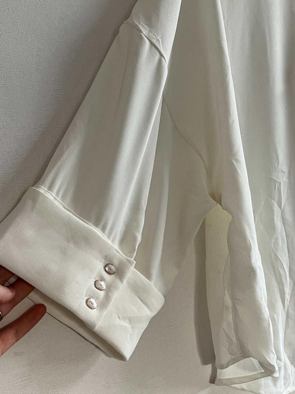 Blusa Blanca Zara Talla L (NUEVA)