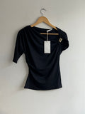 Blusa Negra Asimétrica Zara Talla L (NUEVA)