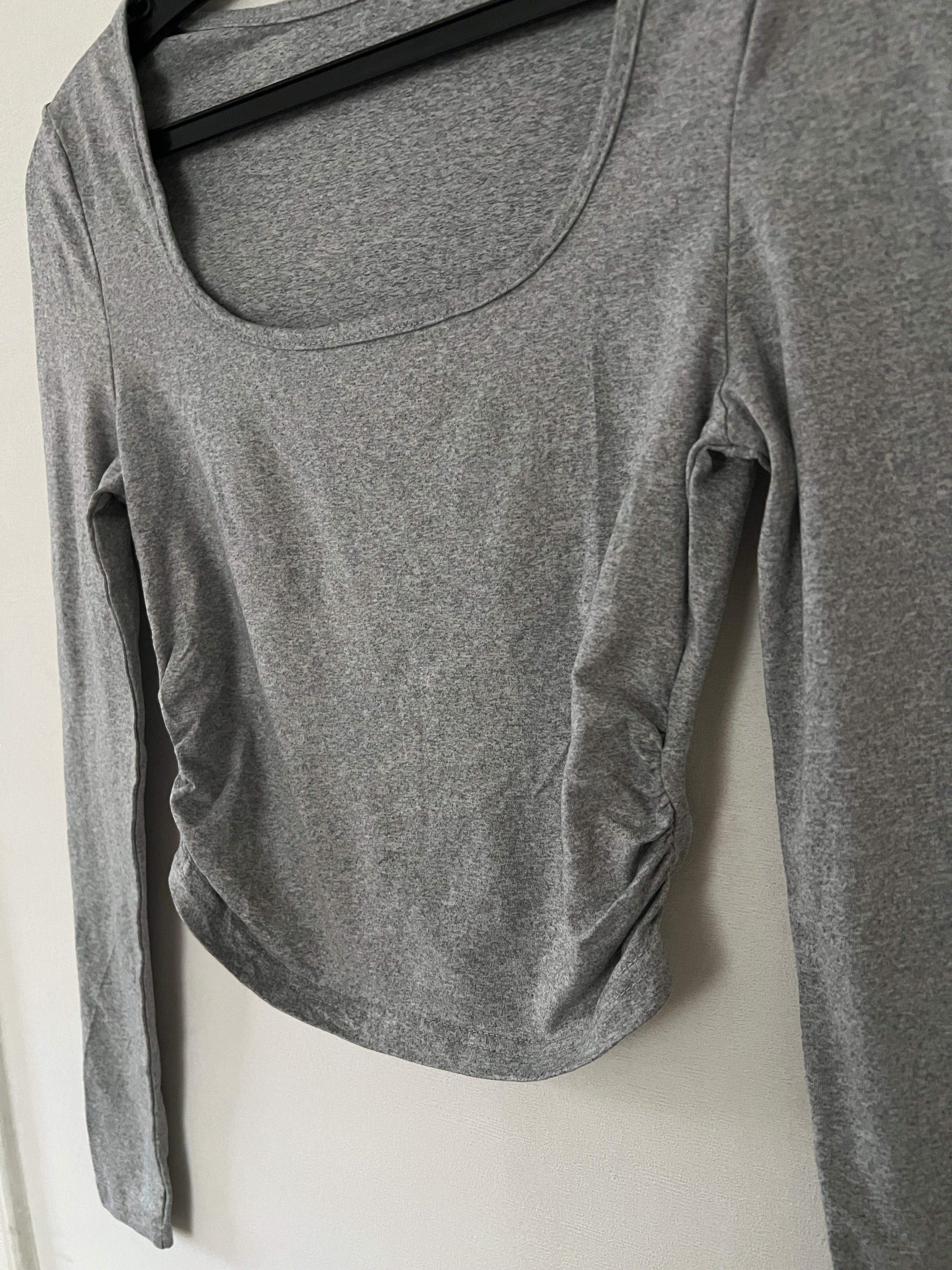 Polera Crop Gris Talla S/M
